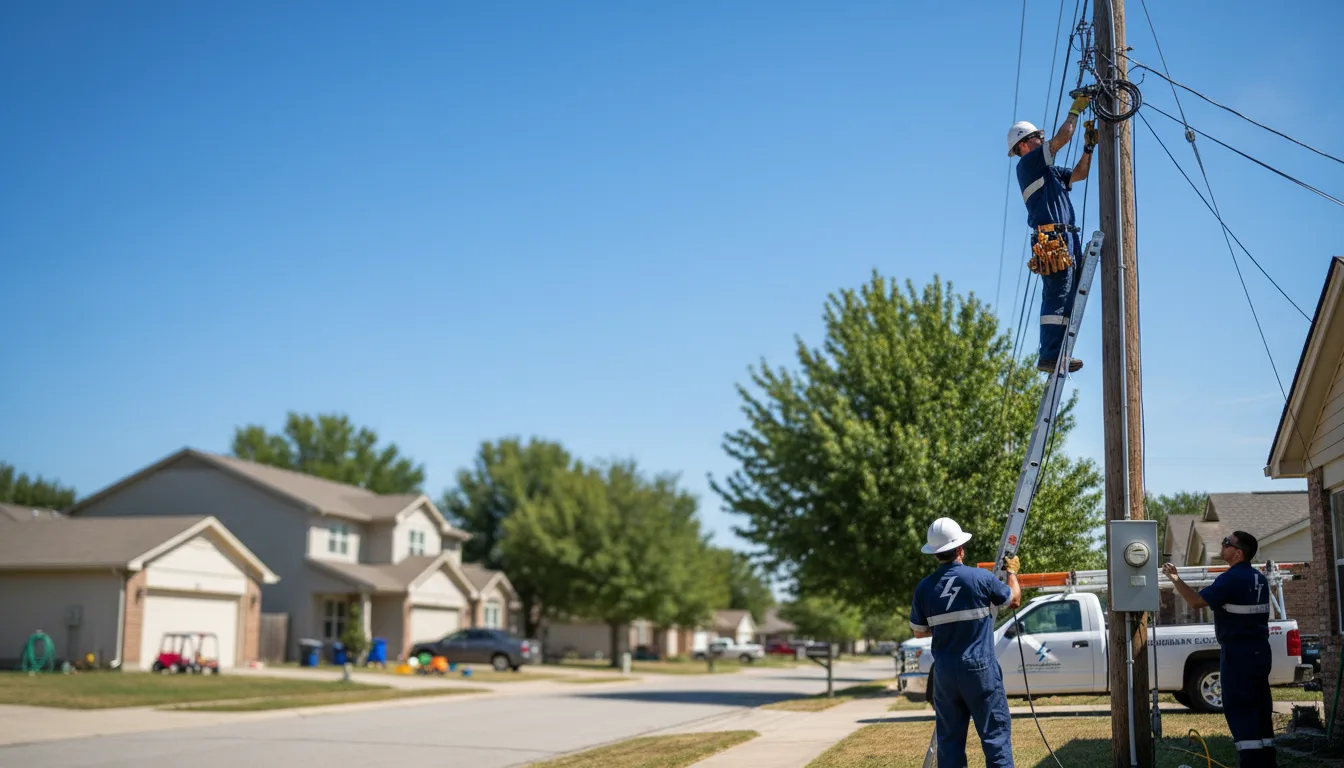 Residential electrician providing installation services in Trenton, UT